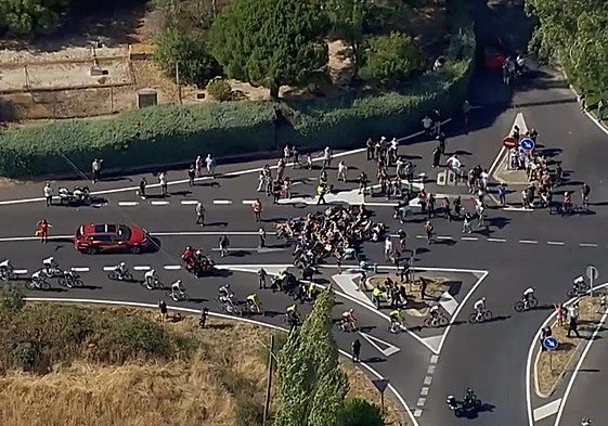 Nuevo incidente durante la Vuelta.