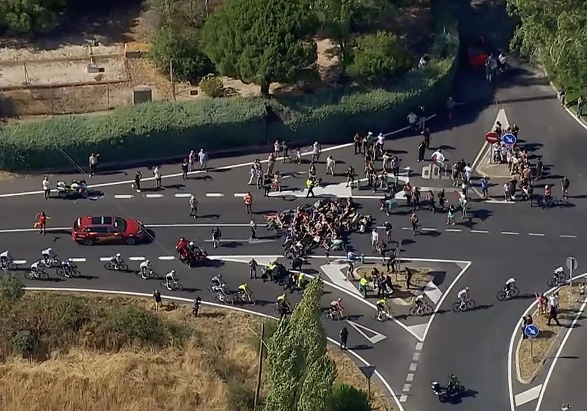 Nuevo incidente durante la Vuelta.