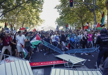 Los activistas contra Israel logran que La Vuelta se cancele a su paso por Madrid y no haya podio final