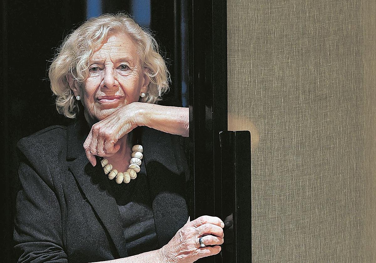 Manuela Carmena, durante la entrevista.