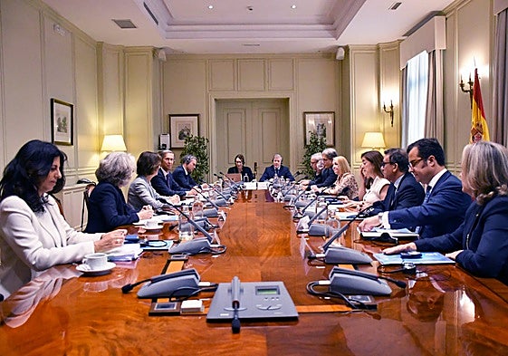 Reunión de la delegación del Consejo de Europa con los vocales del CGPJ.