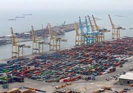 Vista del Puerto de Barcelona