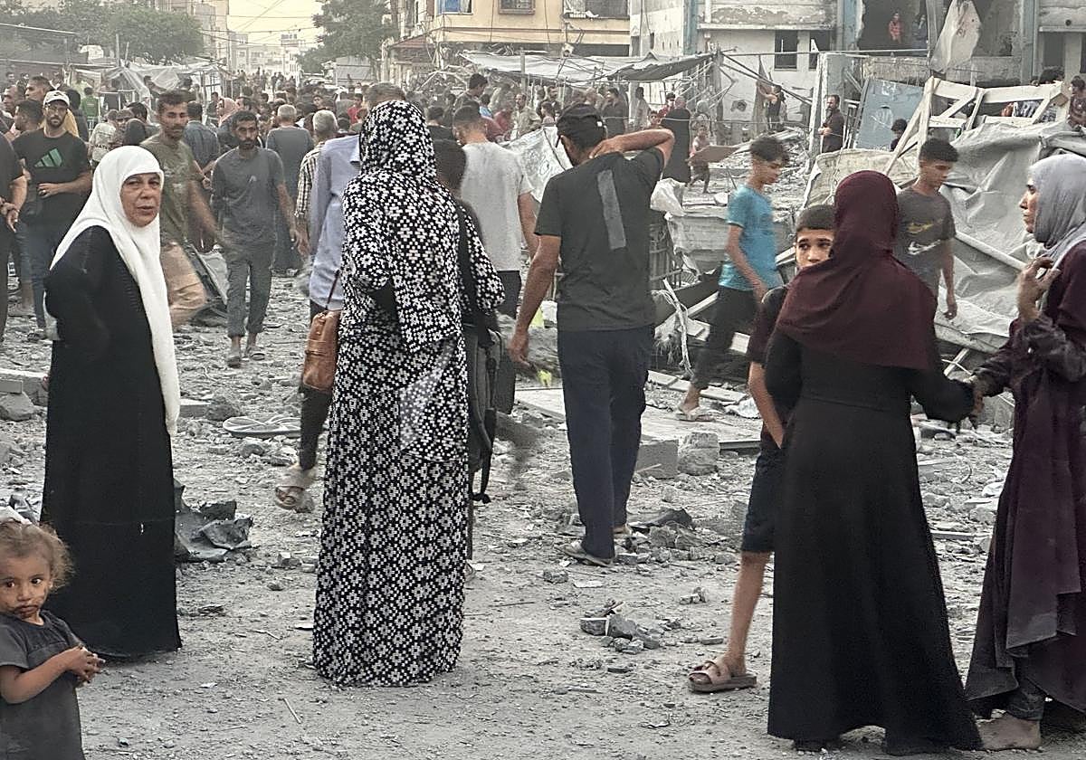 La Franja de Gaza tras los incesantes bombardeos de Israel.