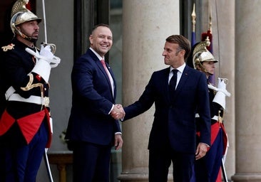 Macron y Merz respaldan al presidente de Polonia ante la amenaza de drones rusos