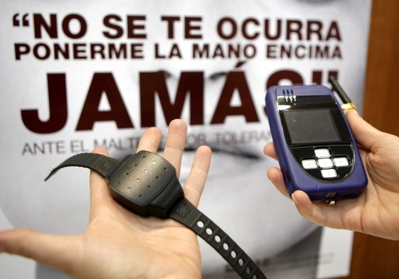 Antigua pulsera telemática utilizada en España.