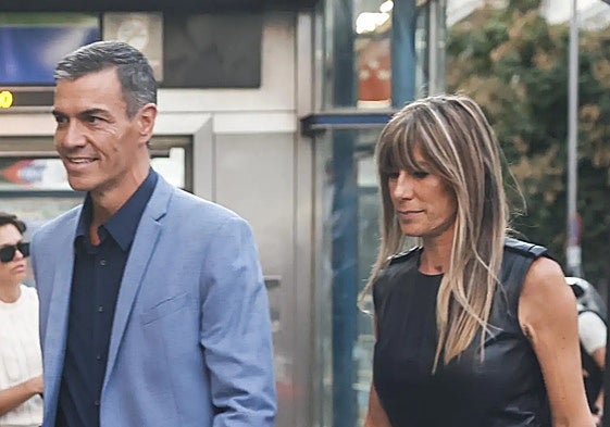 Pedro Sánchez y Begoña Gómez la pasada semana