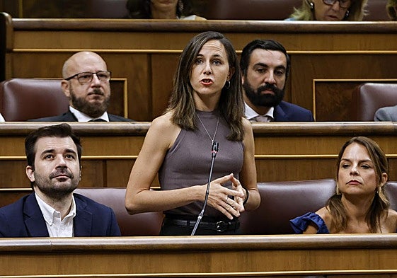 La secretaria general de Podemos, Ione Belarra.