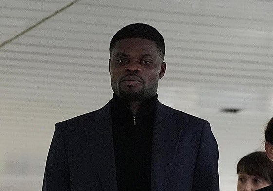 Thomas Partey, a la salida del juicio.