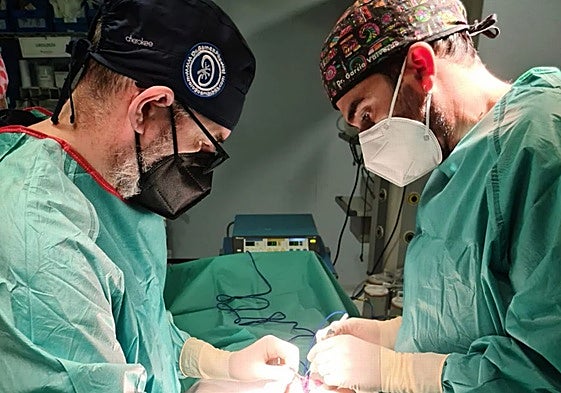 Intervención de un cáncer de próstata.