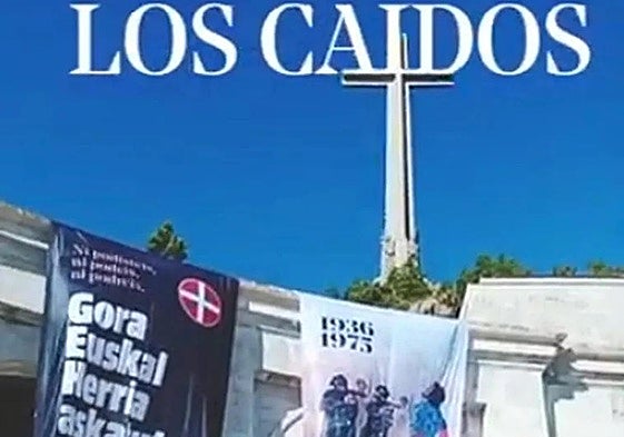 La acción, en el Valle de los Caídos.
