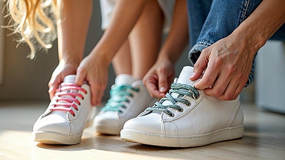 Cálzate sin complicaciones con estos prácticos cordones elásticos sin nudos