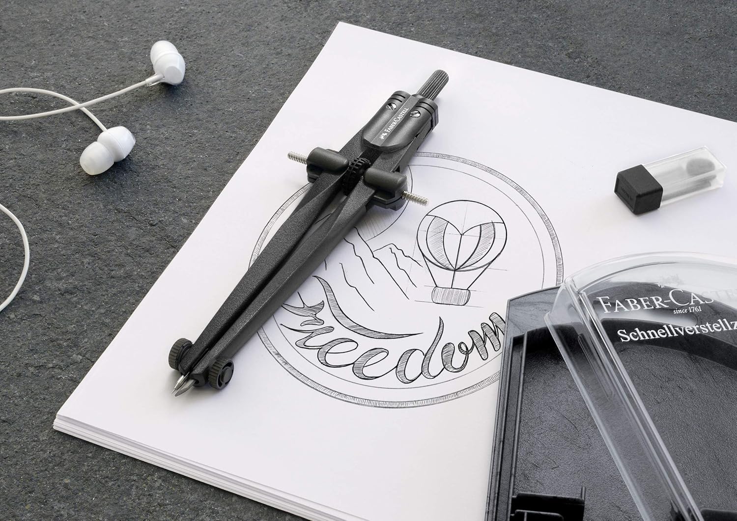 Si te gusta el dibujo técnico necesitas este compás Faber-Castell