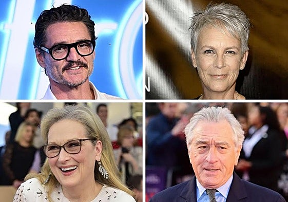 Pedro Pascal, Jamie Lee Curtis, Meryl Streep y Robert De Niro.