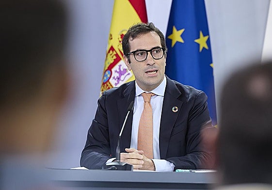 Carlos Cuerpo, en el Consejo de Ministros.