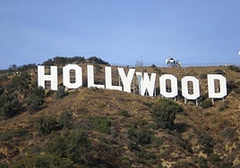 Las míticas letras de Hollywood en el Monte Lee en Los Angeles.