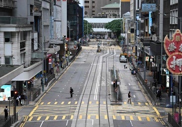 El supertifón 'Ragasa' paraliza a Hong Kong