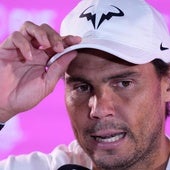 Rafa Nadal, durante una rueda de prensa.