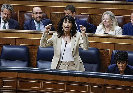 La ministra de Igualdad, Ana Redondo, este miércoles, en el Congreso.