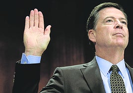 James Comey, durante una declaración jurada.