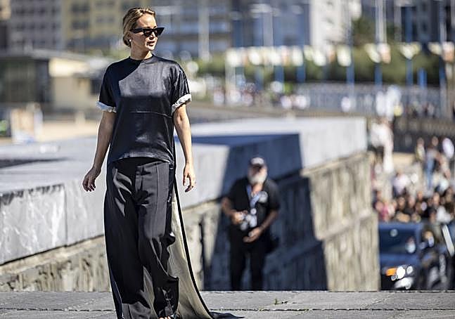Jennifer Lawrence en San Sebastián.