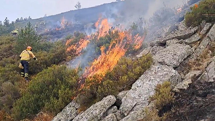 El incendio de Guadalajara evoluciona de forma favorable pero sigue sin estar controlado