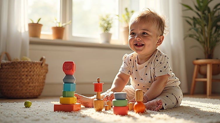 Los mejores juguetes Montessori para estimular a los bebés de entre 6 y 12 meses