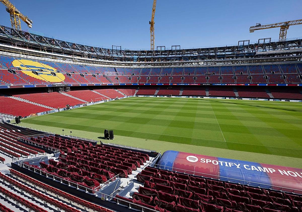 Vista general del camp Nou.