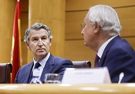 Alberto Núñez Feijóo clausura unas jornadas este martes en el Senado.