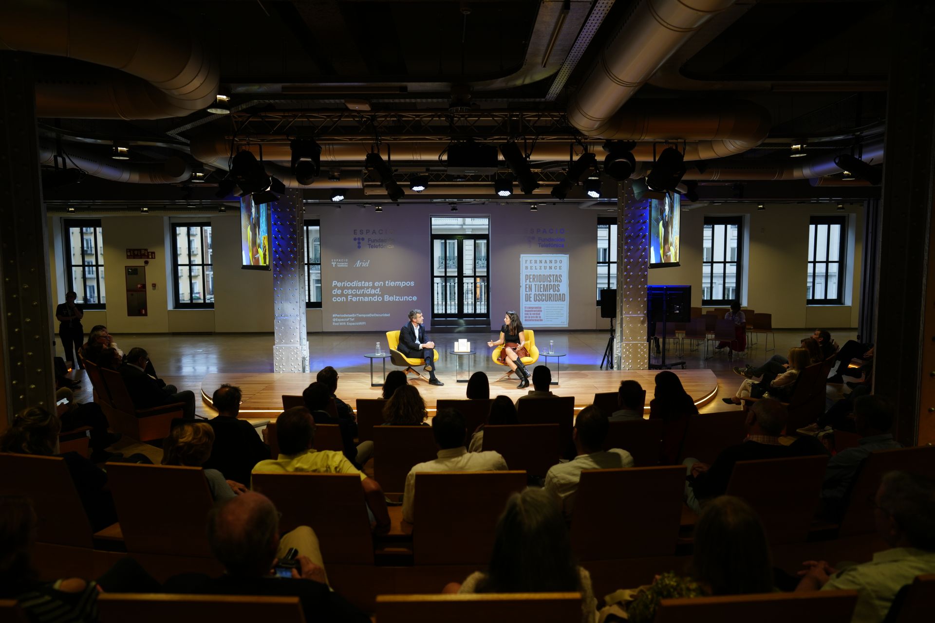 El público asistente llenó el Espacio Fundación Telefónica. 