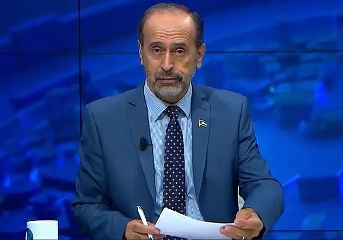 Zaher Khaled Hassan Birawi, periodista de Al-Hiwar TV.