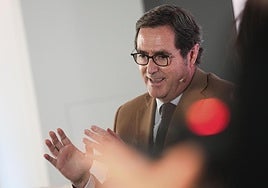El presidente de la CEOE, Antonio Garamendi.