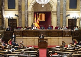 Pleno del Parlament.