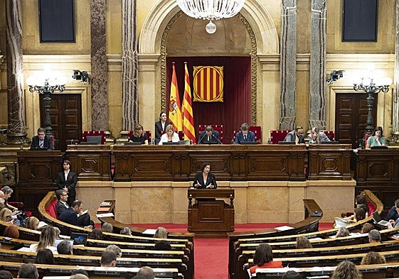 Pleno del Parlament.