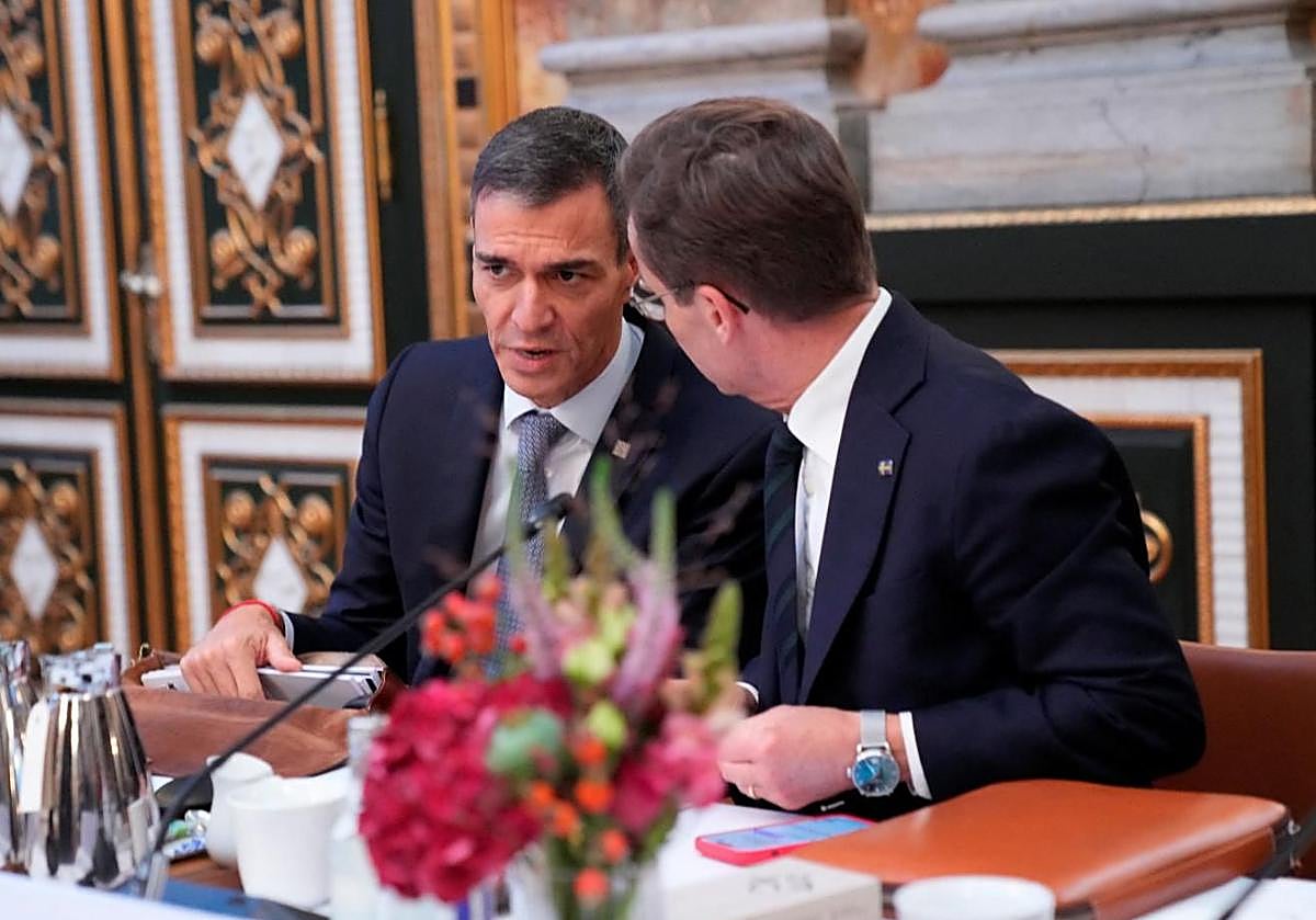 El presidente del Gobierno, Pedro Sánchez, en la reunión de la Comunidad Política Europea en Copenhague (Dinamarca).