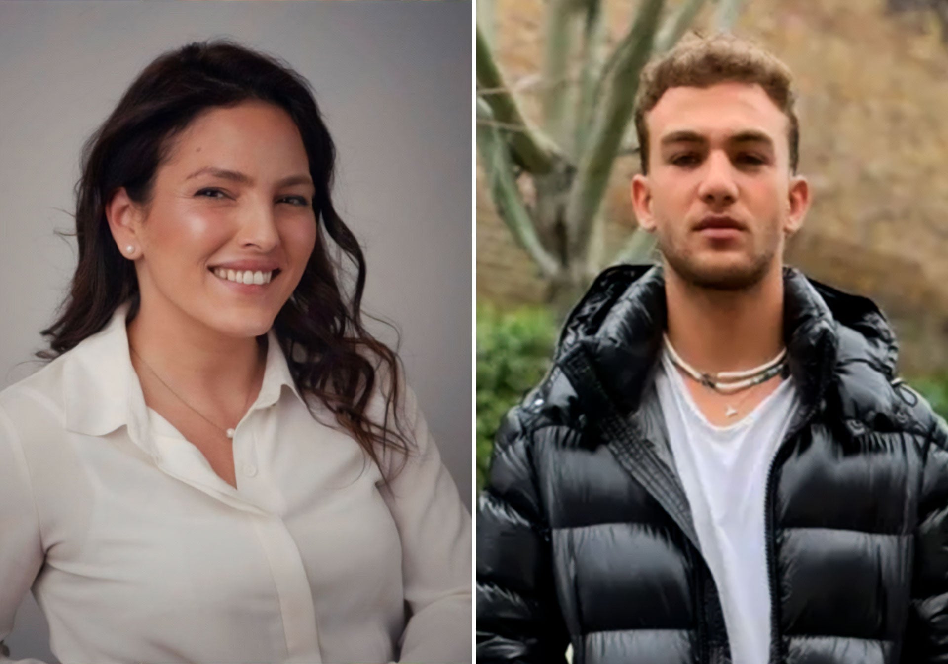 A la izquierda, Amit Soussana. A la derecha, Itay Regev. Ambos liberados, relataron el calvario que habían vivido