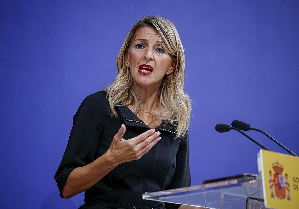 La vicepresidenta segunda, Yolanda Díaz.