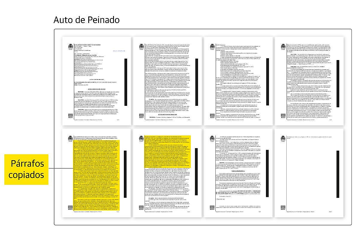 La IA desnuda el plagio de Peinado: copió el 34,2 % del auto de la revista de Deusto