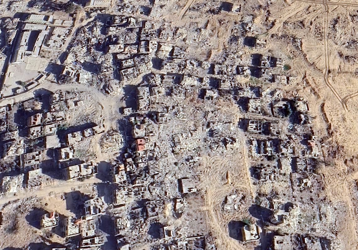 Imagen después - Las imágenes que revelan cómo Israel ha convertido Gaza en un desierto