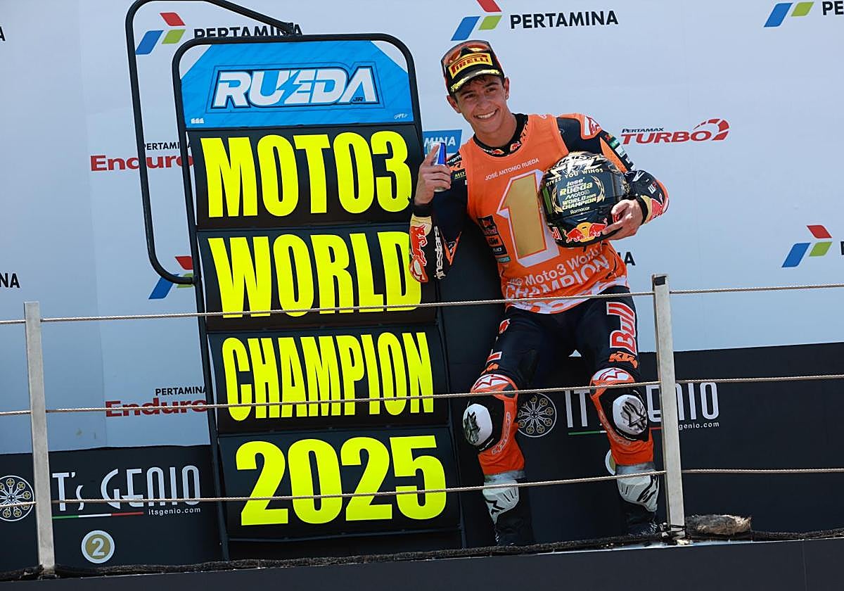 José Antonio Rueda, Moto3 champion.