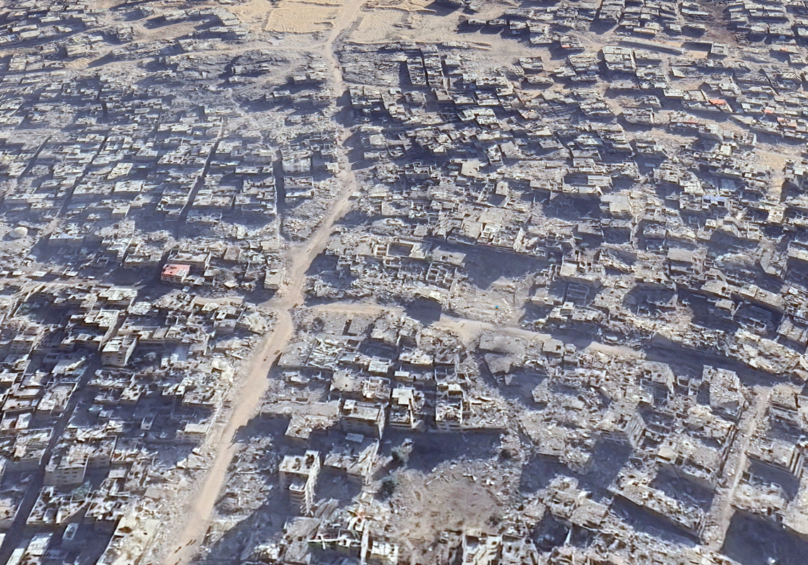 Imagen después - Las imágenes que revelan cómo Israel ha convertido Gaza en un desierto