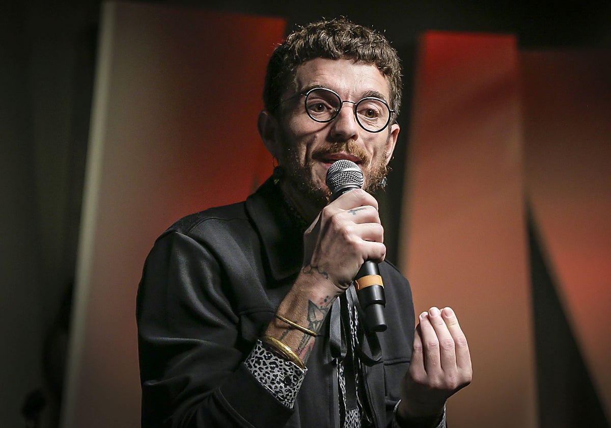 Samuel Merino, en el Premio Nacional de Poesía Viva #LdeLírica, este domingo.