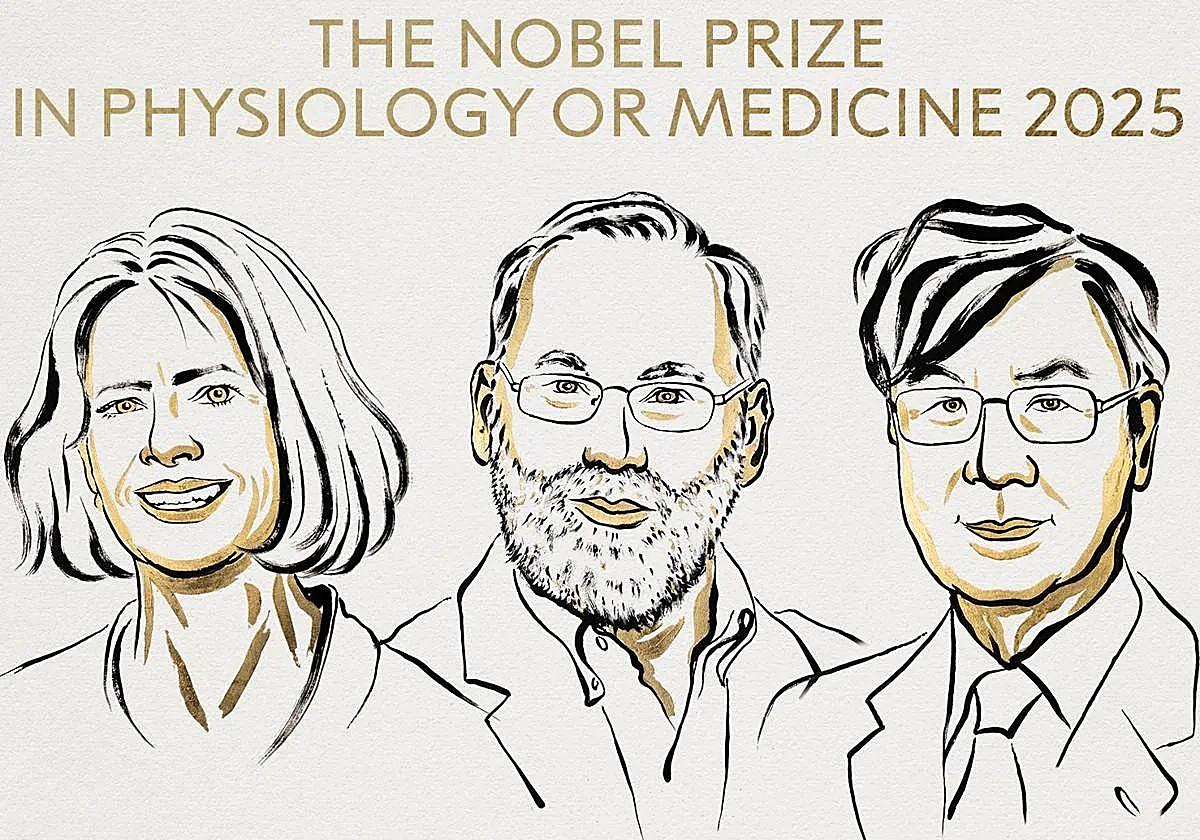 Los tres investigadores premiados.