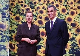 El presidente del Gobierno, la semana pasada, en Copenhague, junto a la primera ministra danesa Mette Frederiksen
