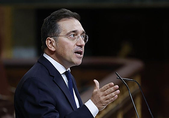 El ministro de Asuntos Exteriores, José Manuel Albares, comparece en el Congreso.