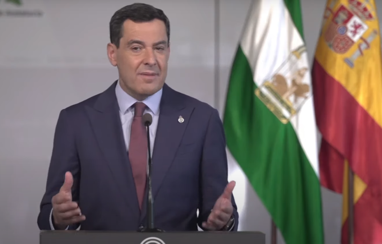 El presidente de la Junta de Andalucía, Juanma Moreno.