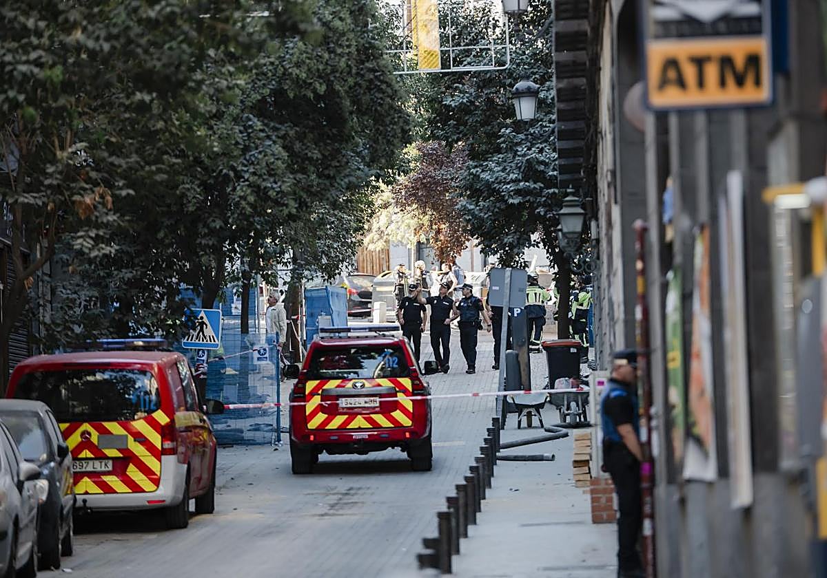 Estado de la calle Hileras en Madrid.