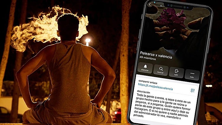 Así es el grupo 'Pelearse x Valencia': «Si entras, ya sabes que es para pegarse»