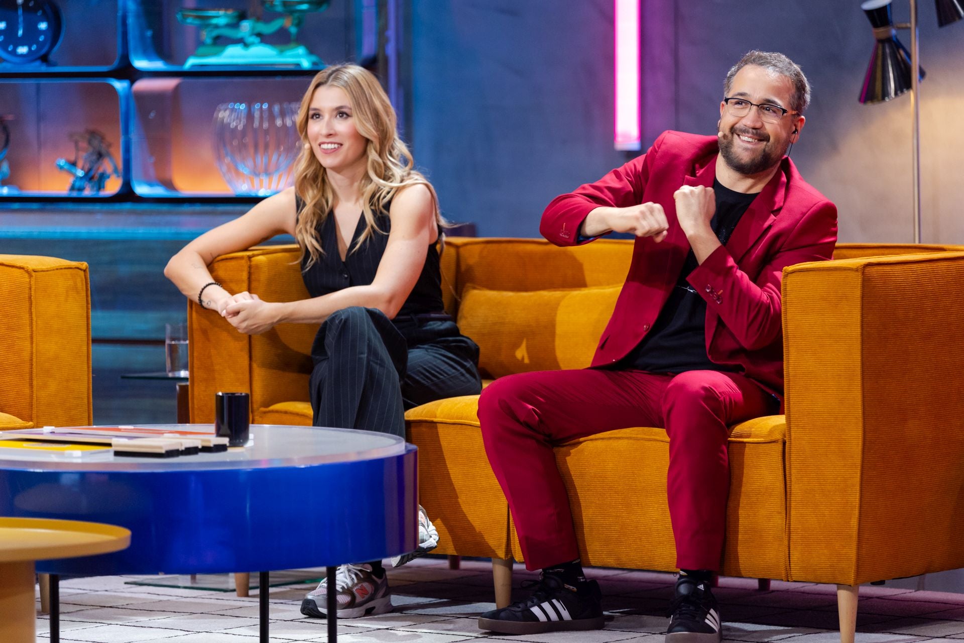 Eva Soriano y Aníbal Gómez, en el plató del programa.