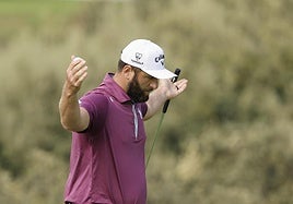 Jon Rahm, durante la jornada de este viernes en el Open de España,