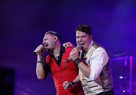 Andy y Lucas, en su último concierto.